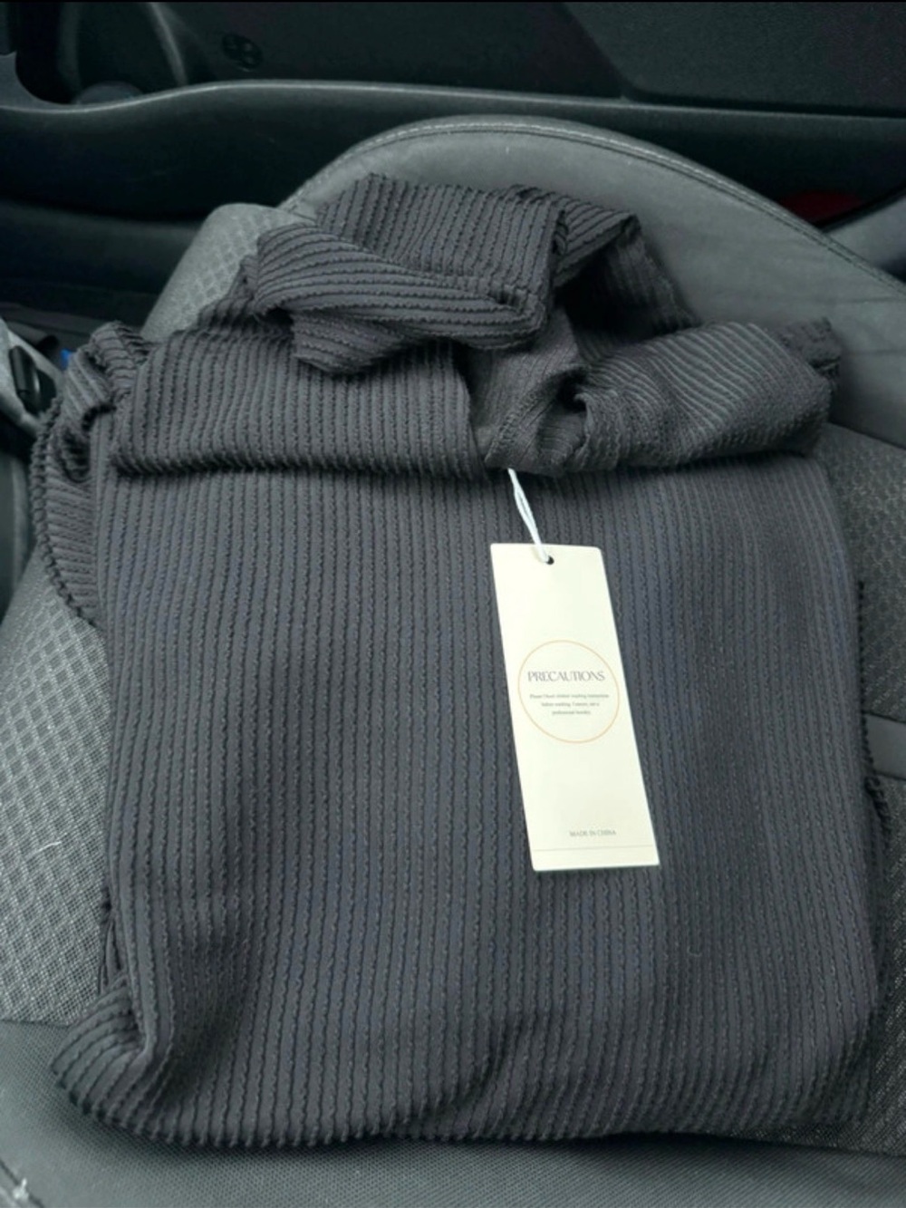 Men's Ribbed Knit Hoodie Sweater - Charcoal